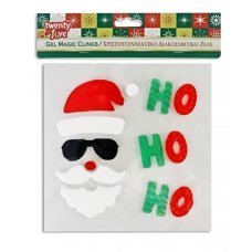 Χριστουγεννιάτικο Ζελέ Τζαμιού Σκούφος Άγιου Βασίλη (19cm)